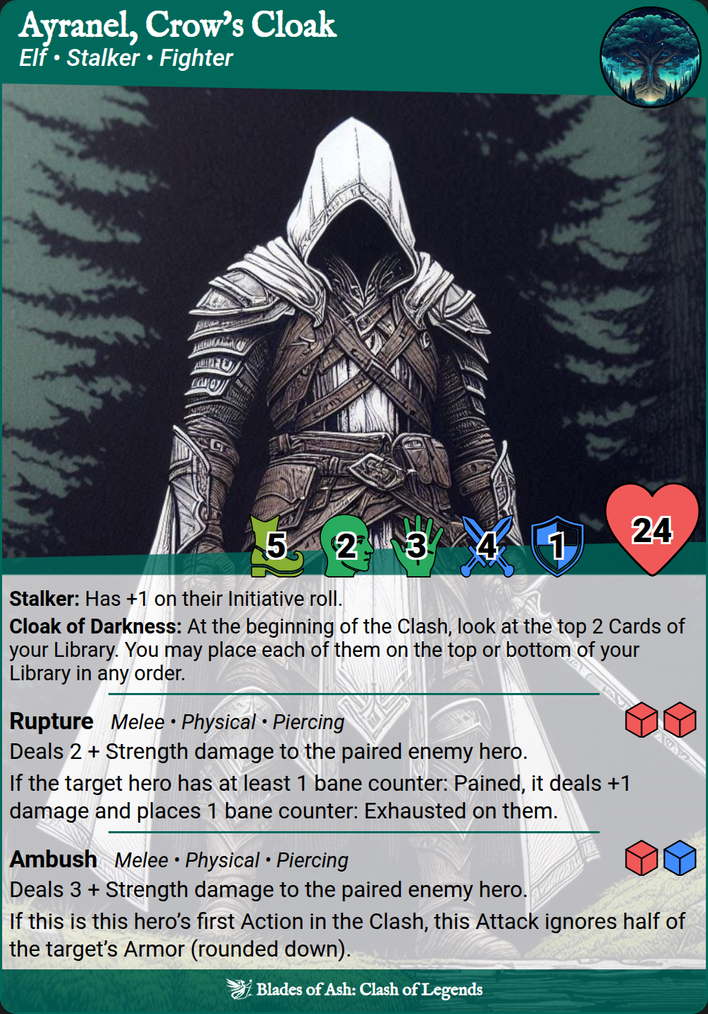 Ayranel, Crow's Cloak